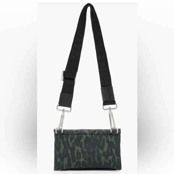 All Saints Green and Black Leopard Crossbody Bag - Picture 2 of 8